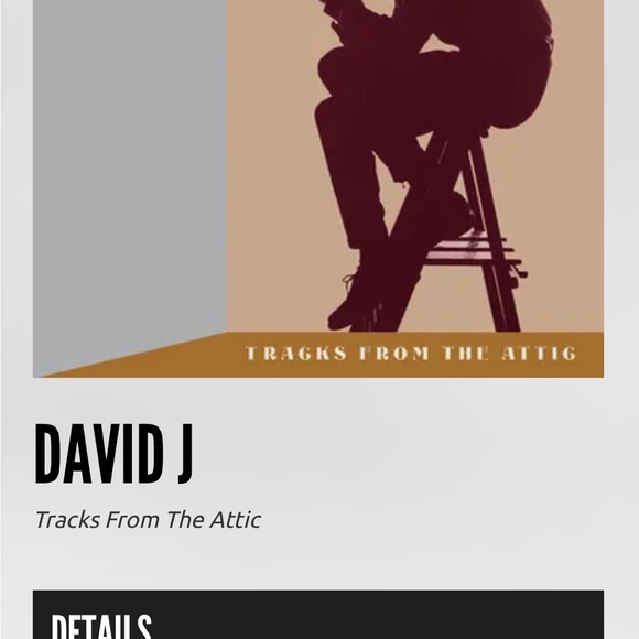 New DAVID J - Tracks From The Attic, Red Vinyl 3LP, RSD BF 2023, LE 1 of 500 - Picture 3 of 4